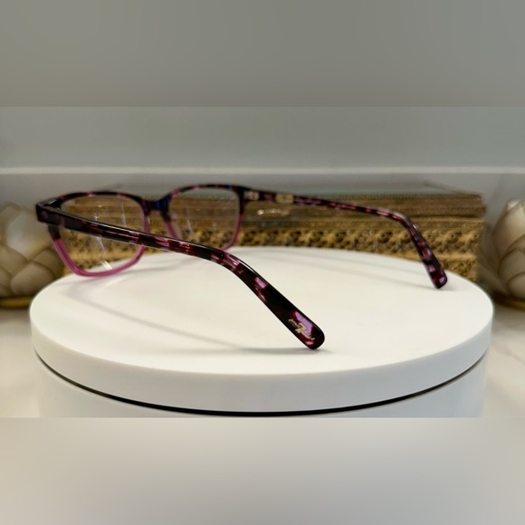 7 For All Mankind - Magenta Tortoiseshell-Patterned Rx Eyeglass Frames - EUC - Picture 7 of 17